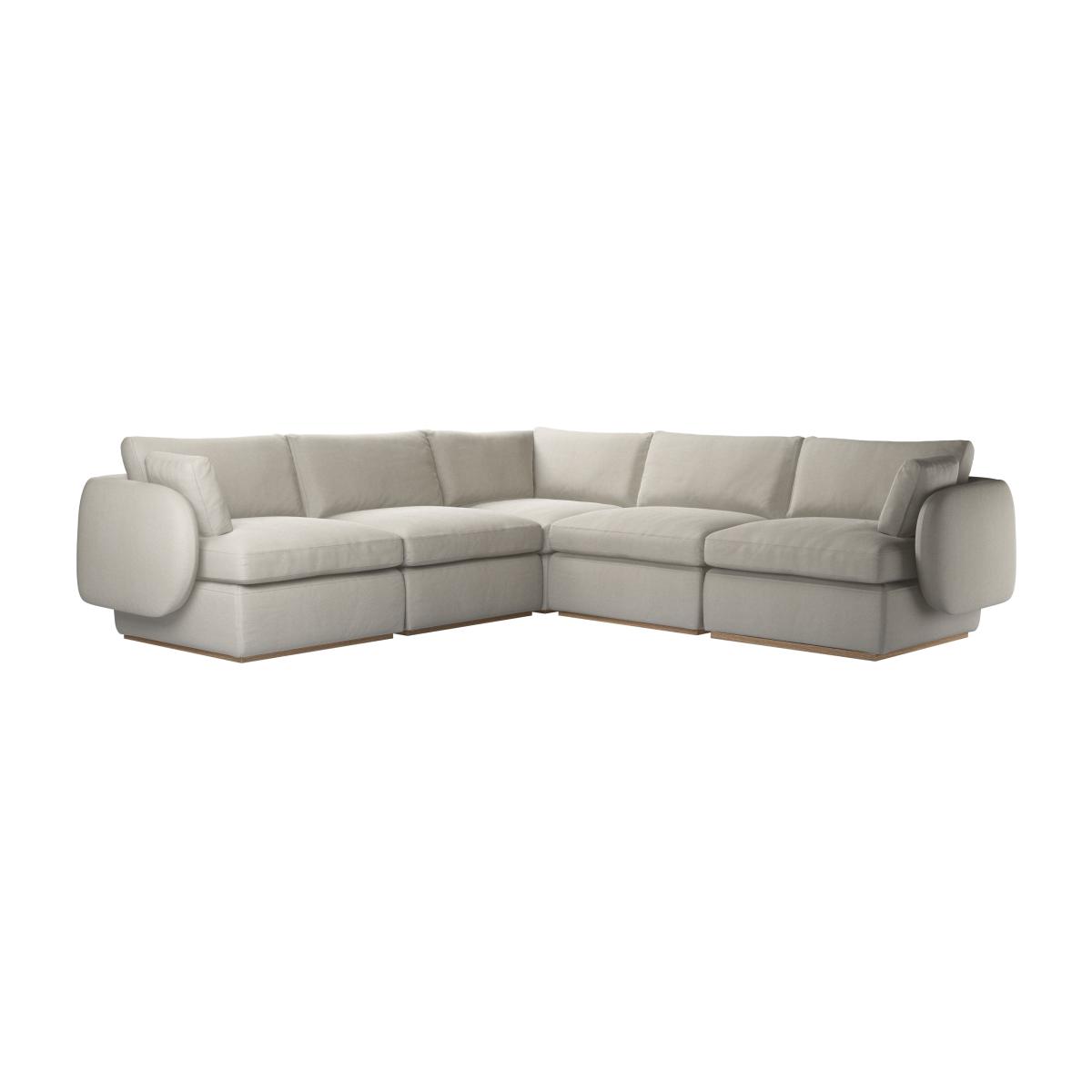 Ren Medium Corner Sofa in Stoneware Easy Cotton – image 1