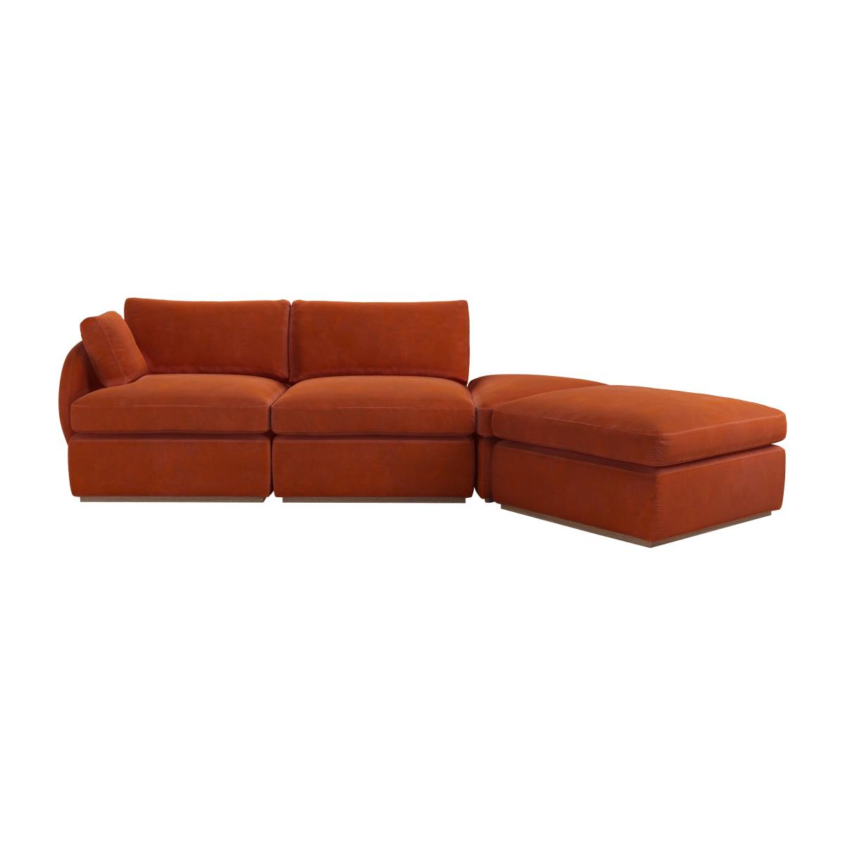 Ren LHF Modular Sofa in Moroccan Spice Smart Velvet – image 1