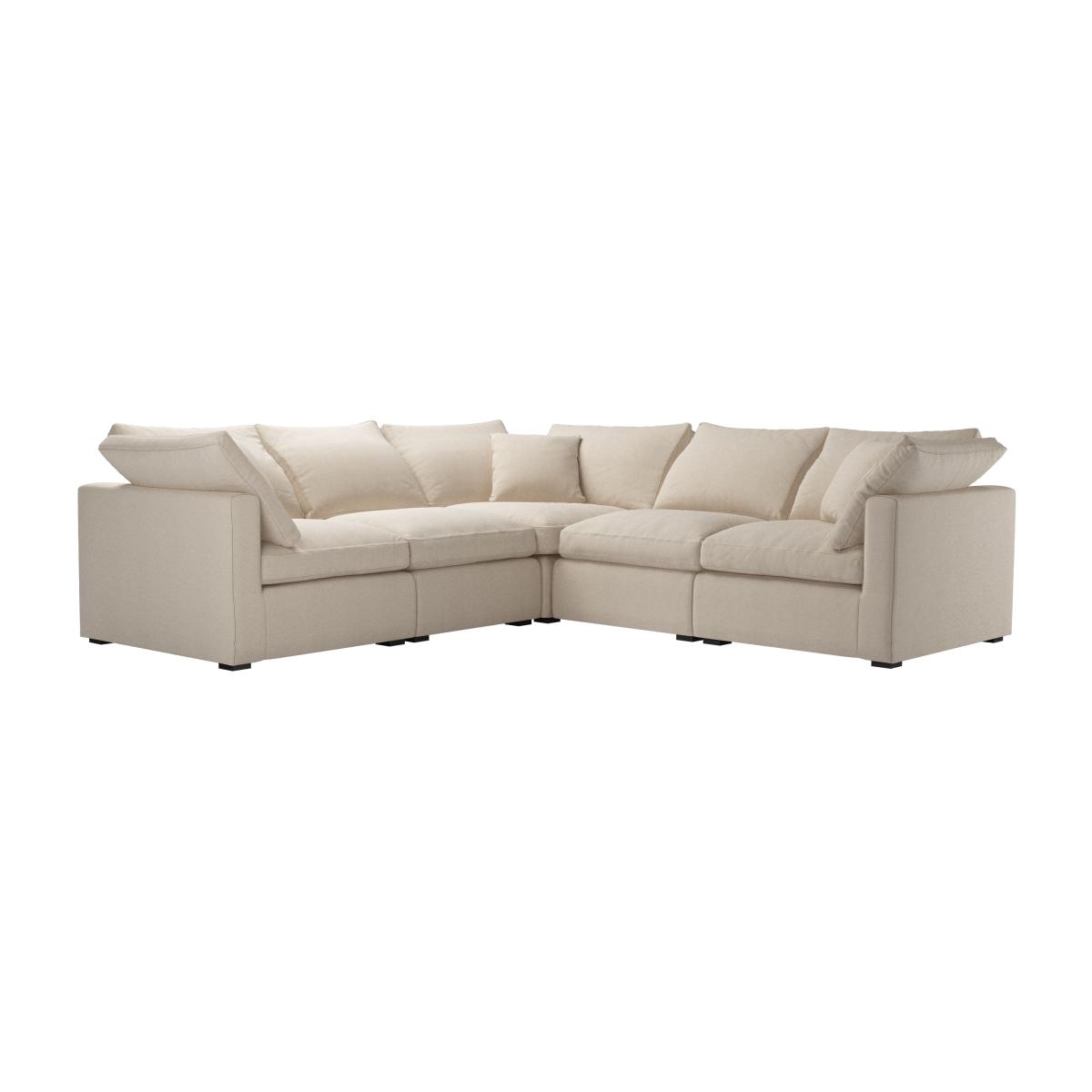 Long Island Slim Medium Corner Sofa in Elderflower Organic Smart Cotton – image 1