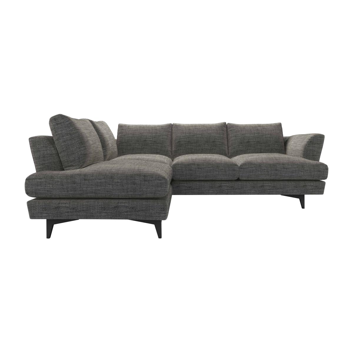 Lars LHF Open End Corner Sofa in Liquorice Baylee Multi-Tone Viscose Linen – image 1