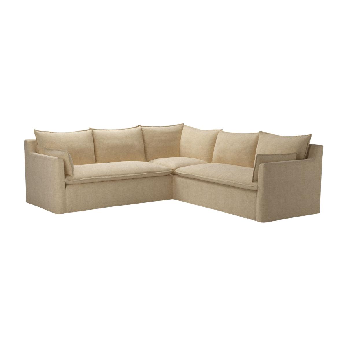 Anders Medium Corner Sofa in Nordic Pine Hygge Chunky Weave – image 1