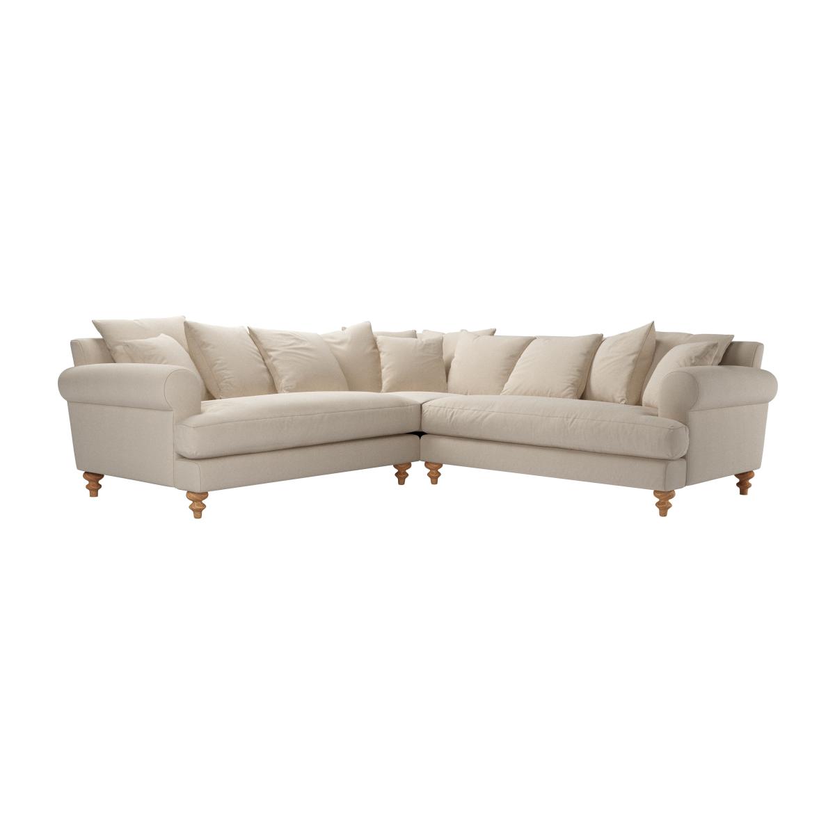 Teddy Medium Corner Sofa in Elderflower Organic Smart Cotton – image 1