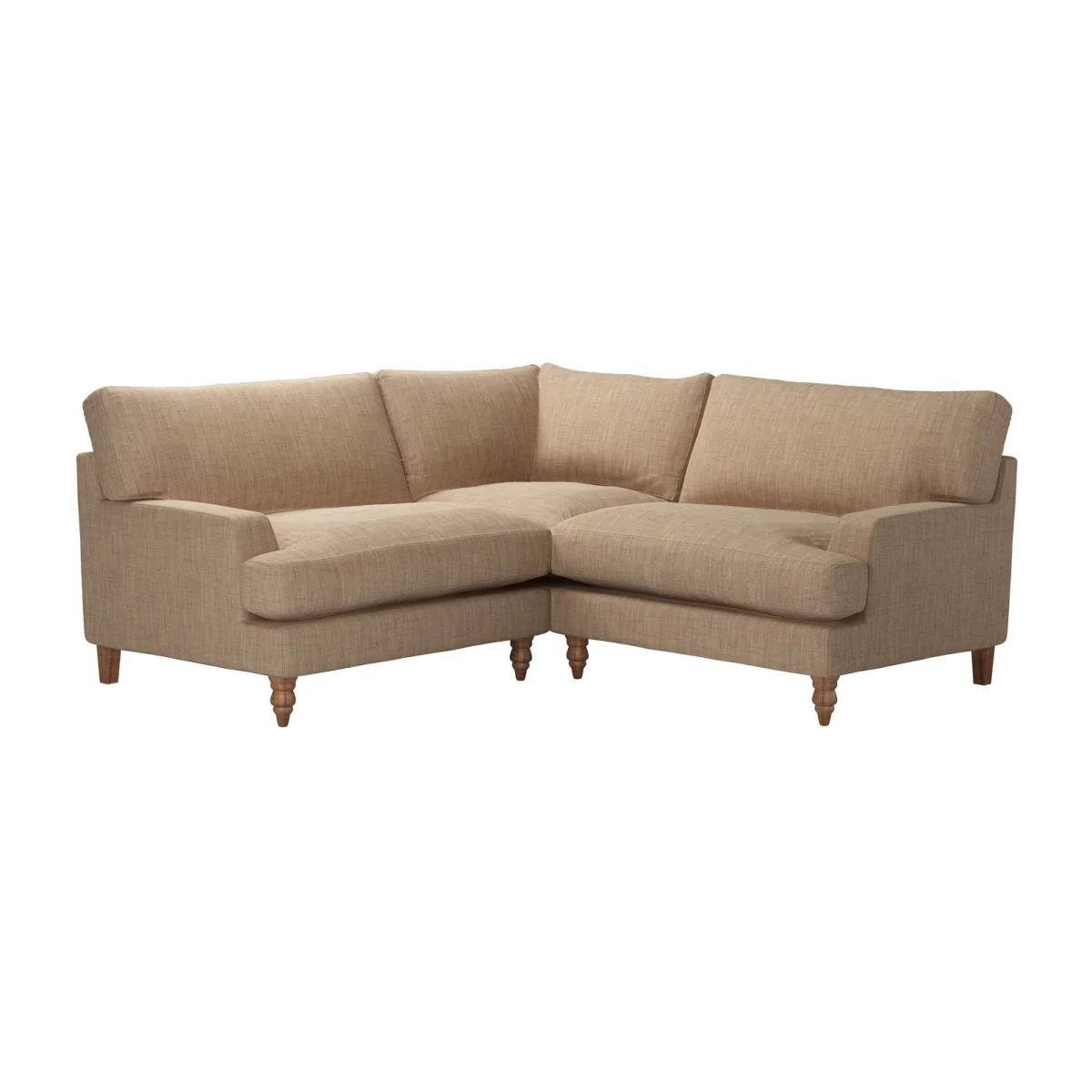 Isla Small Corner Sofa in Driftwood Baylee Multi-Tone Viscose Linen - sofa.com