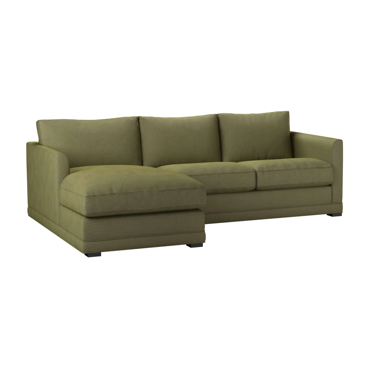 Aissa Small LHF Chaise Sofa in Lichen Heathland Weave - sofa.com