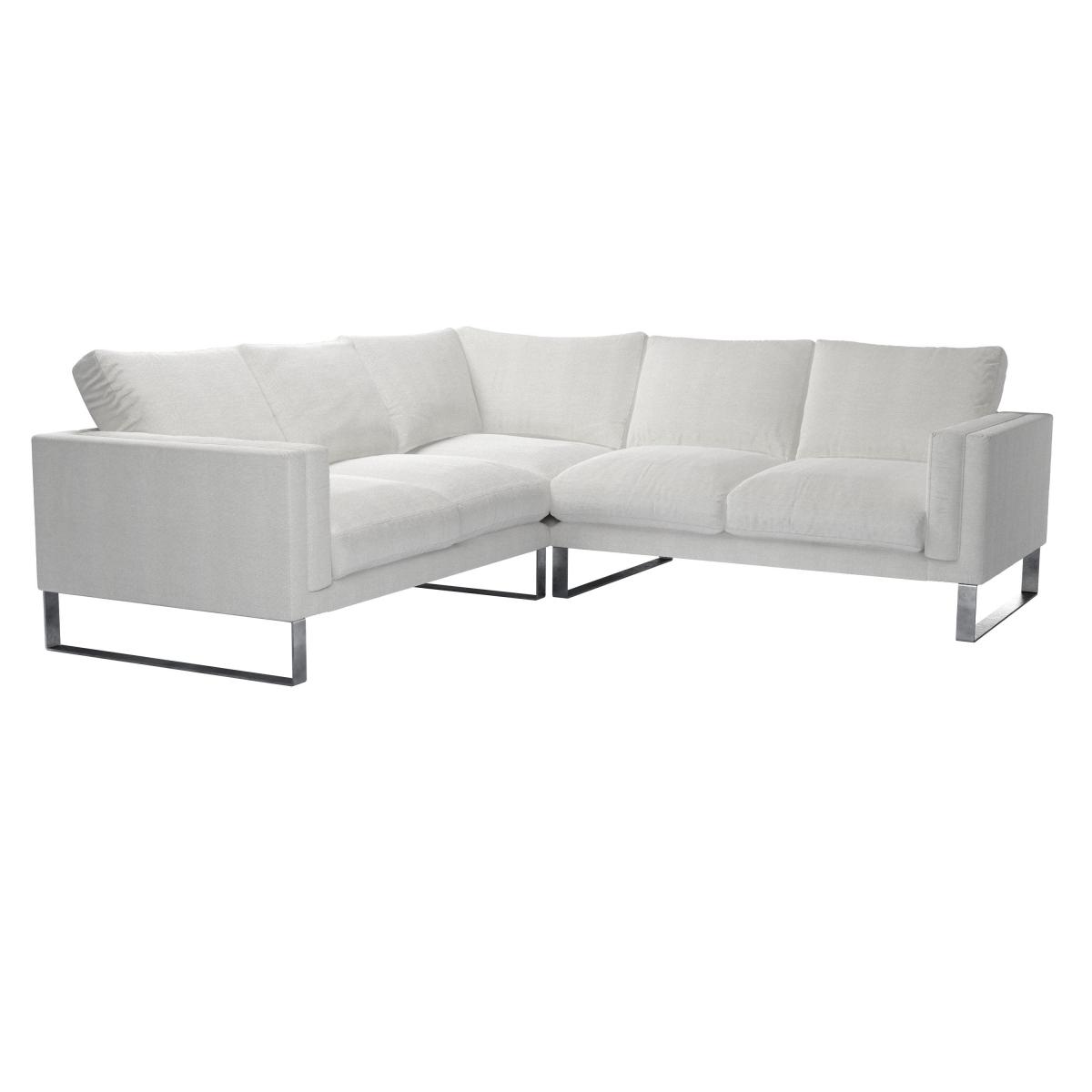 Costello Medium Corner Sofa in Grey Marl Highland Tweed - sofa.com – image 2