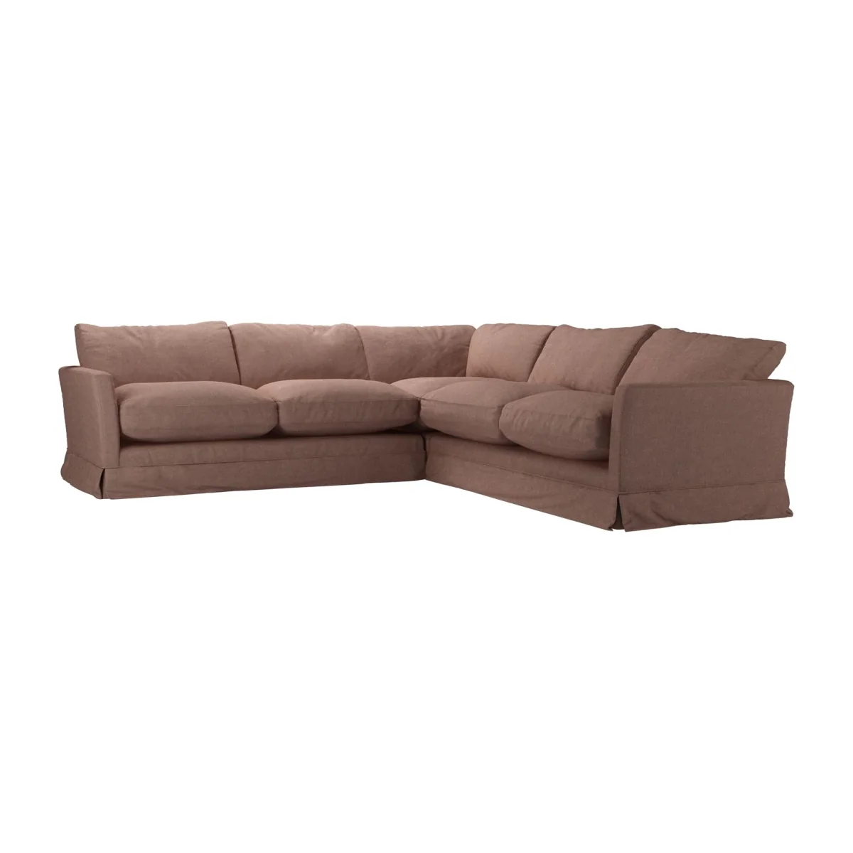 Otto Medium Corner Sofa in Pinot Noir Norfolk Cotton - sofa.com