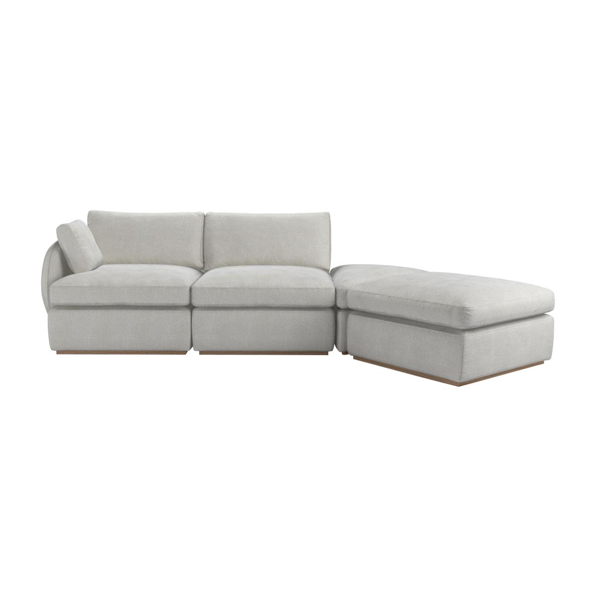Ren LHF Modular Sofa in Shell Heathland Weave – image 1