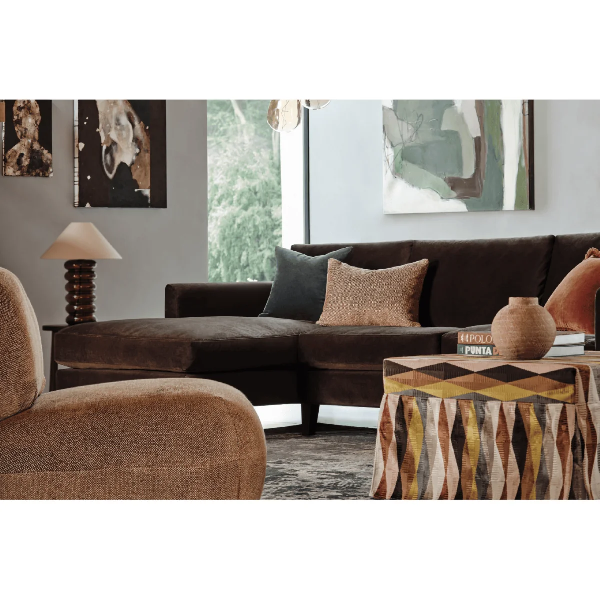 Izzy Small LHF Chaise Sofa in Amber Smart Velvet - sofa.com – image 3