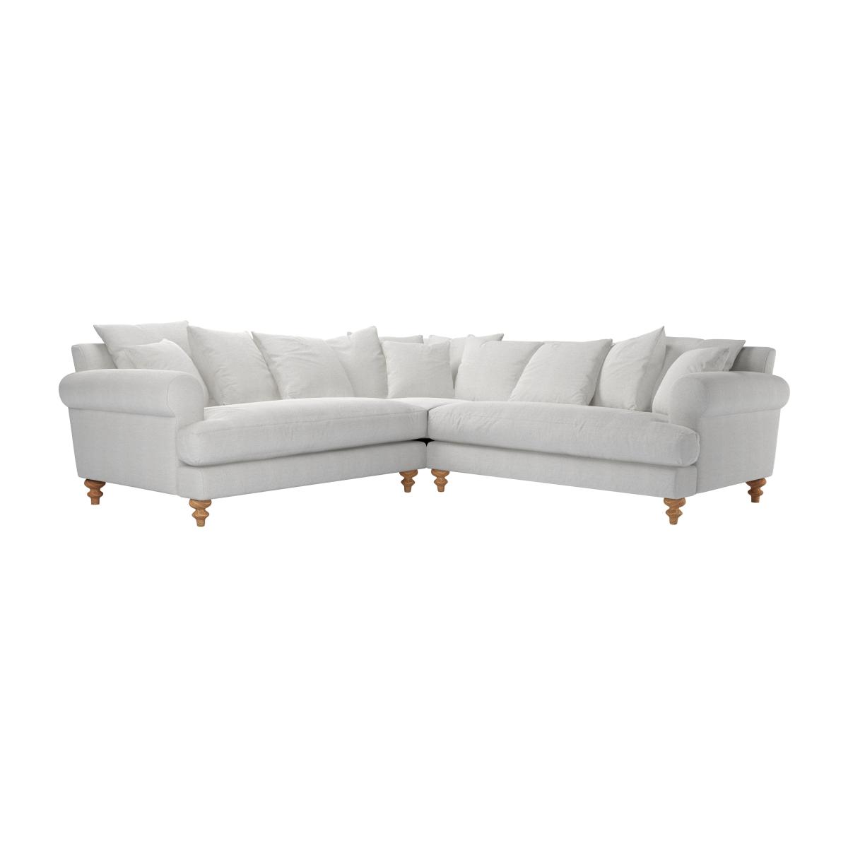 Teddy Medium Corner Sofa in Harbour Aquaclean Clever Velvet