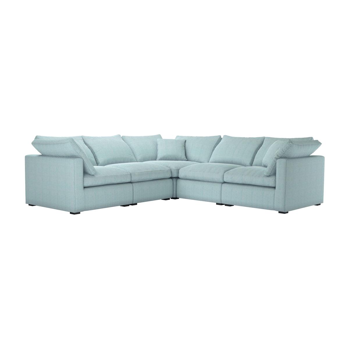 Long Island Slim Medium Corner Sofa in Coastal House Herringbone Weave – image 1