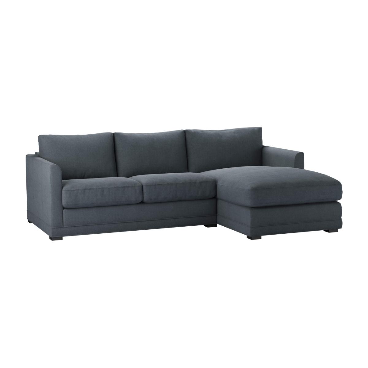 Aissa Small RHF Chaise Storage Sofa in Flint Vermeer Linen - sofa.com