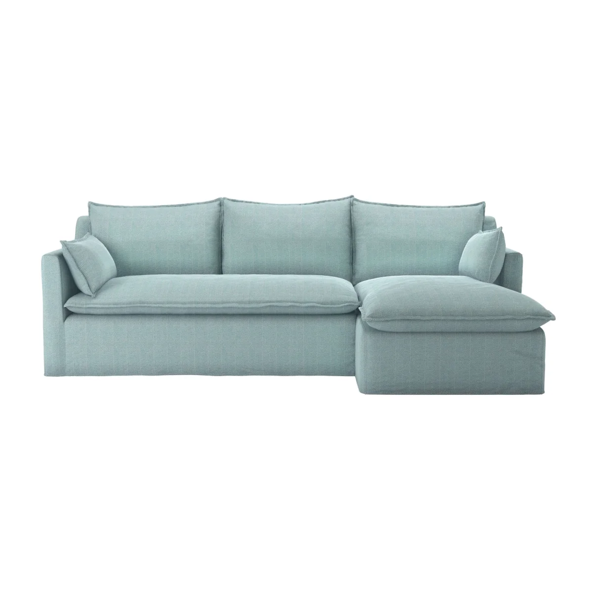 Anders RHF Chaise Sofa in Coastal House Herringbone Weave - sofa.com