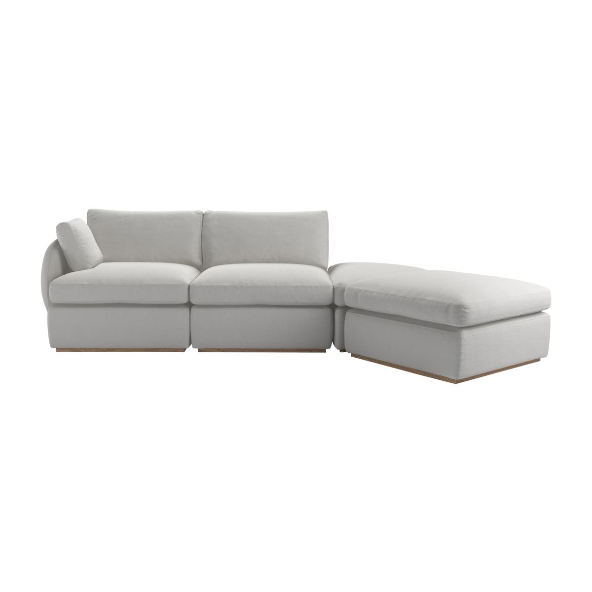 Ren LHF Modular Sofa in Alabaster Brushed Linen Cotton – image 1