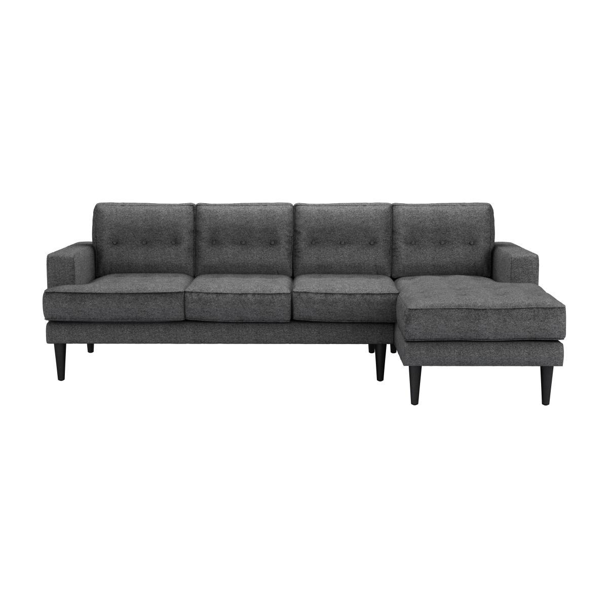 Mabel Large RHF Chaise Sofa in Granite Soft Wool - sofa.com – image 1