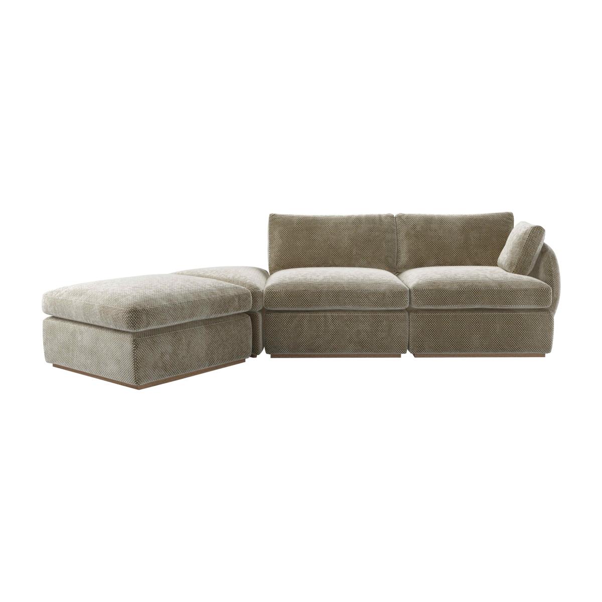 Ren RHF Modular Sofa in Cappuccino Bubble Velvet – image 1