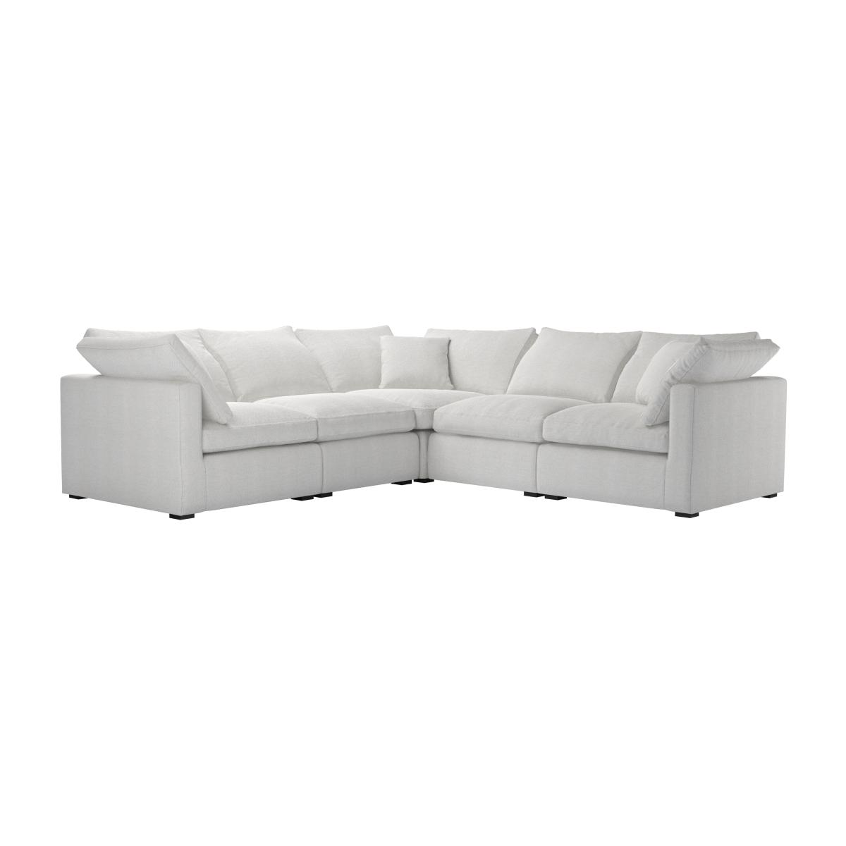 Long Island Slim Medium Corner Sofa in Pumice House Basket Weave