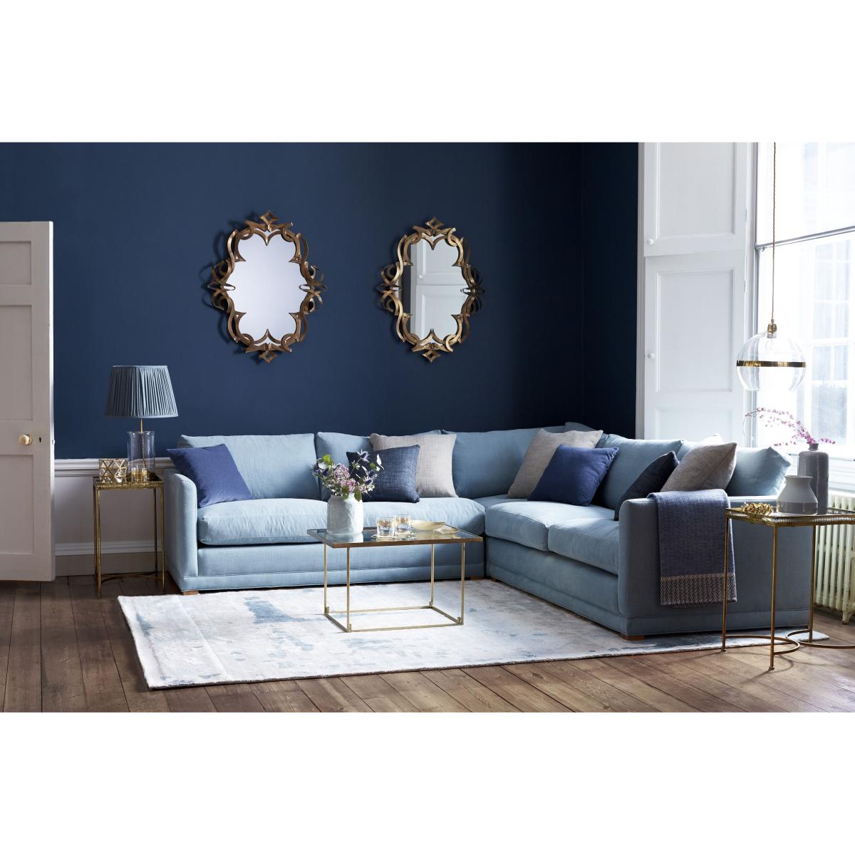 Aissa Medium Corner Sofa in Pomegranate Bubble Velvet – image 2