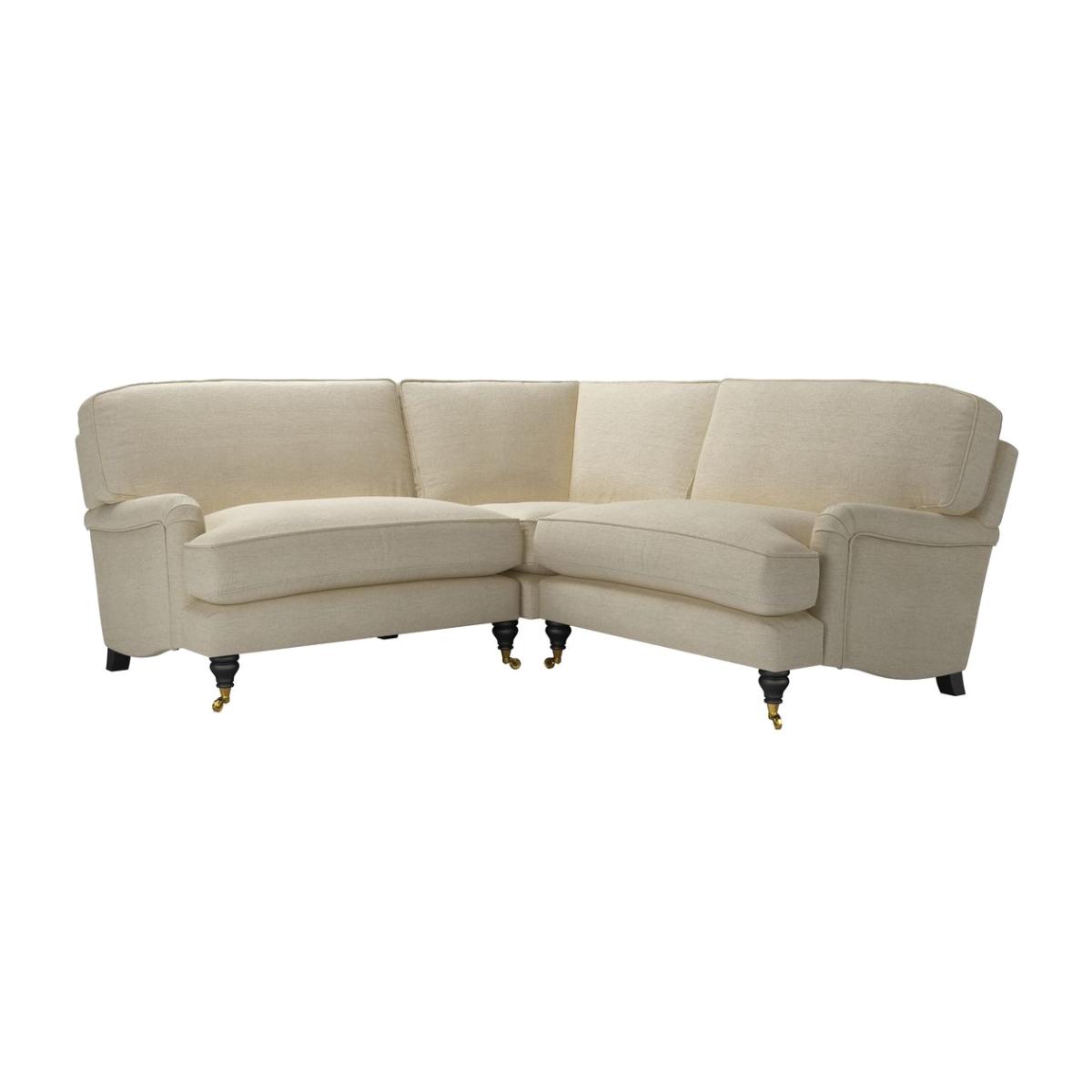 Bluebell Small Corner Sofa in Pampas Hygge Smart Linen – image 1