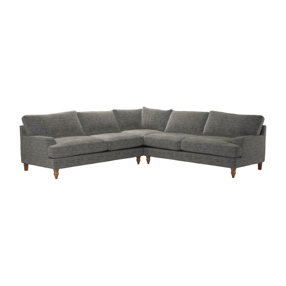 Isla Large Corner Sofa in Liquorice Baylee Multi-Tone Viscose Linen – image 1