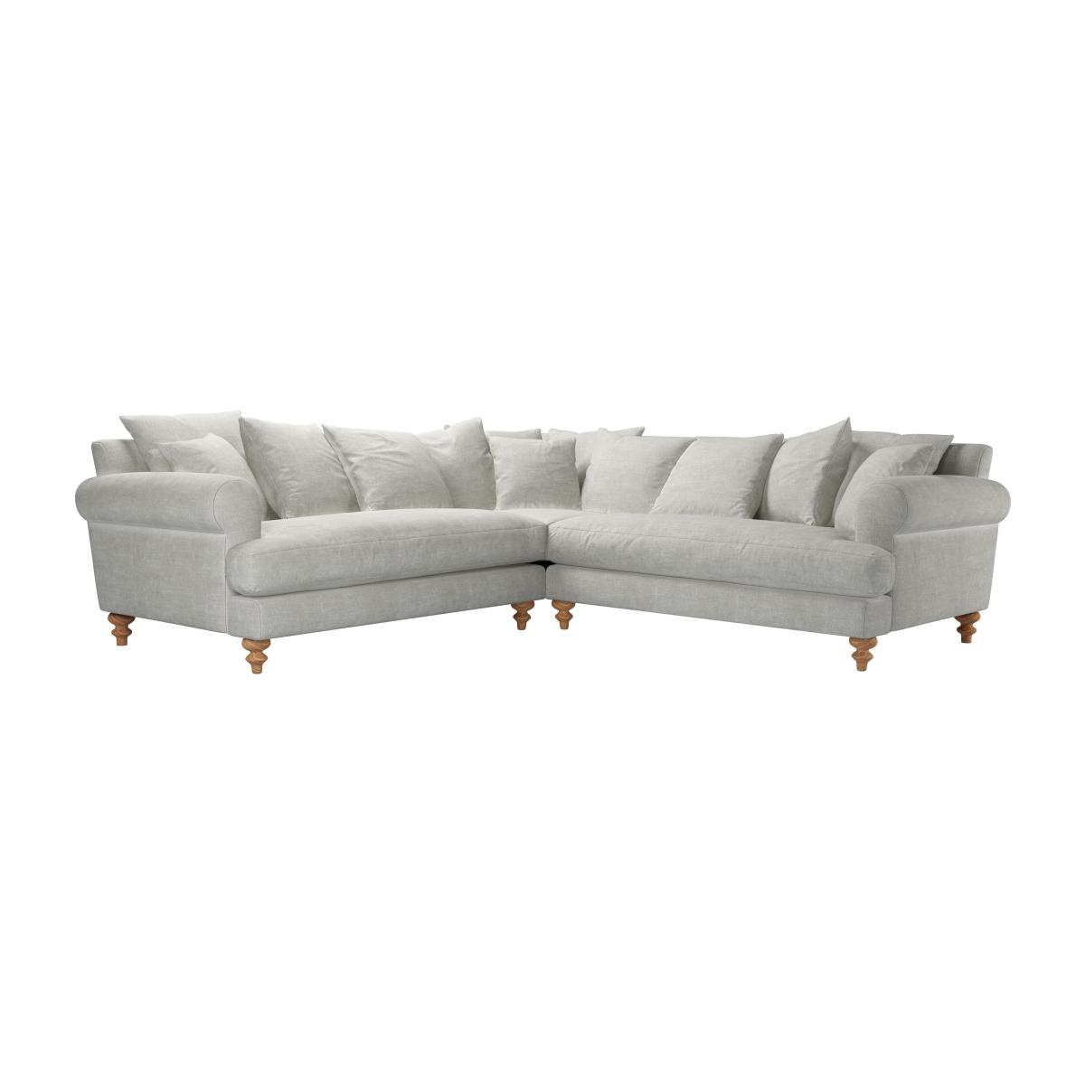 Teddy Medium Corner Sofa in Fog Aquaclean Clever Chenille – image 1