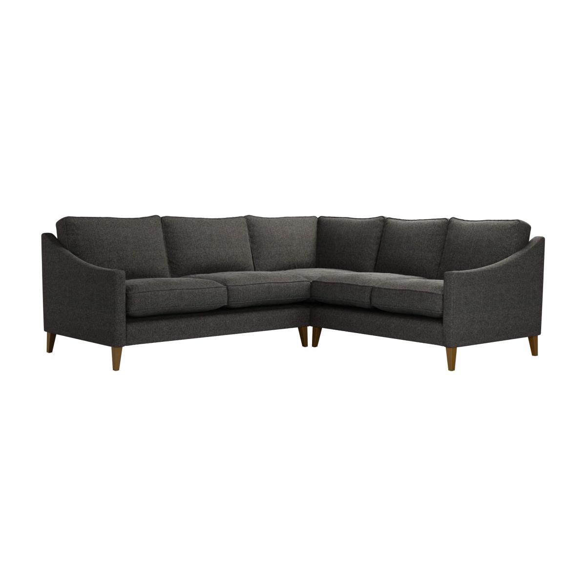 Iggy Asym. Crn: LHF 2.5 Seat w RHF 2 Seat in Anthracite Quartz - sofa.com
