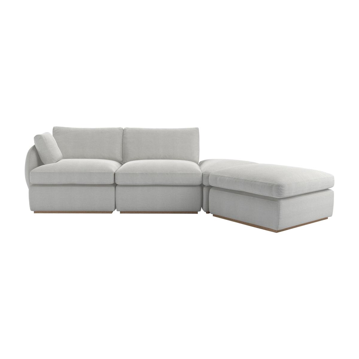 Ren LHF Modular Sofa in Fog Aquaclean Clever Chenille – image 1