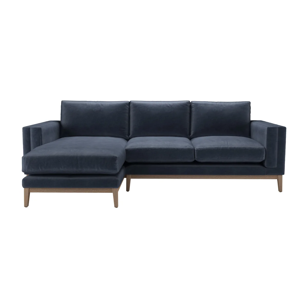 Costello LHF Chaise Sofa in Armour Smart Velvet - sofa.com – image 1