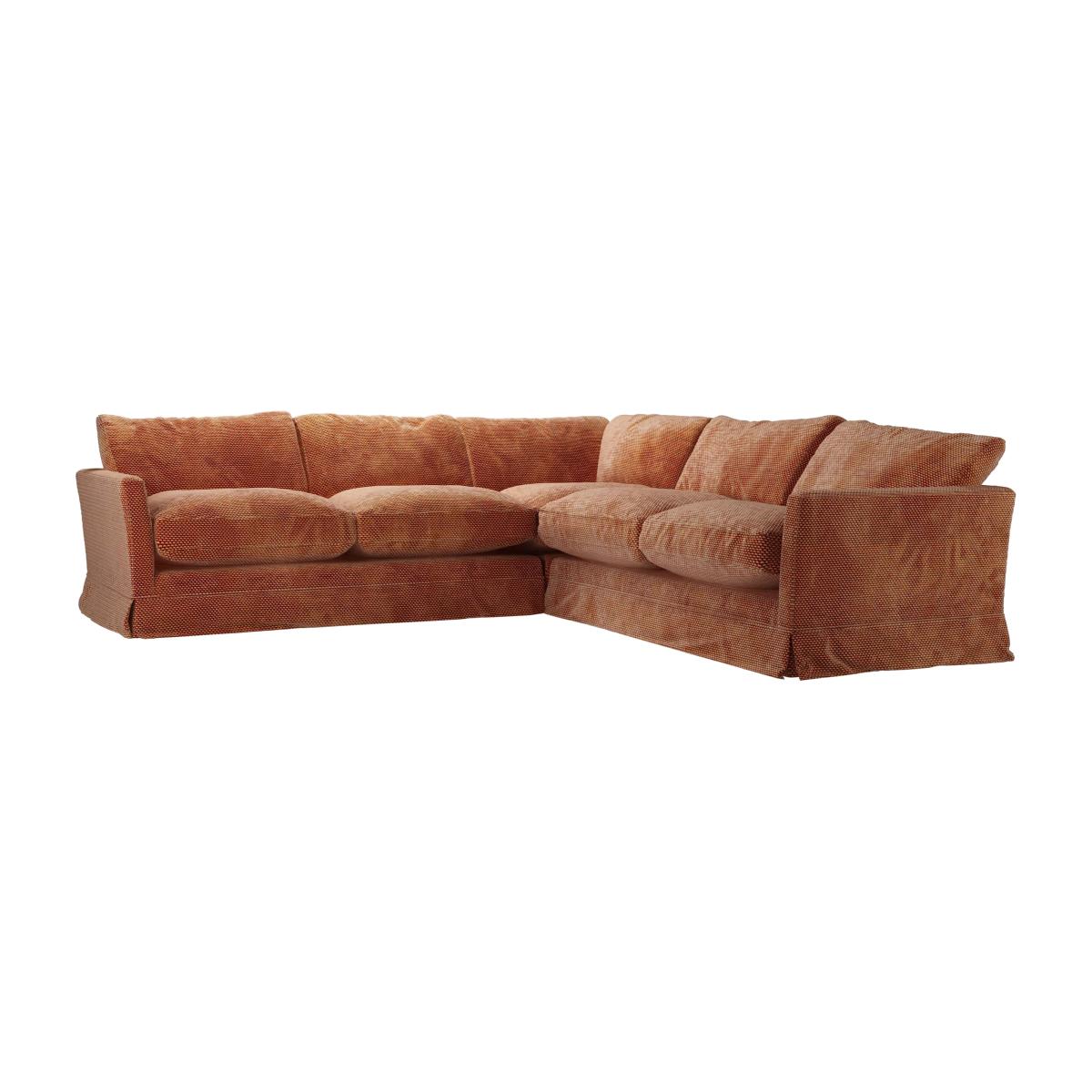 Otto Medium Corner Sofa in Pomegranate Bubble Velvet – image 1