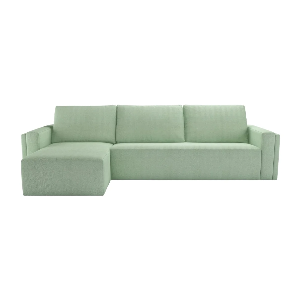Oswald LHF Open End Corner Sofa in Miami House Herringbone Weave - sofa.com
