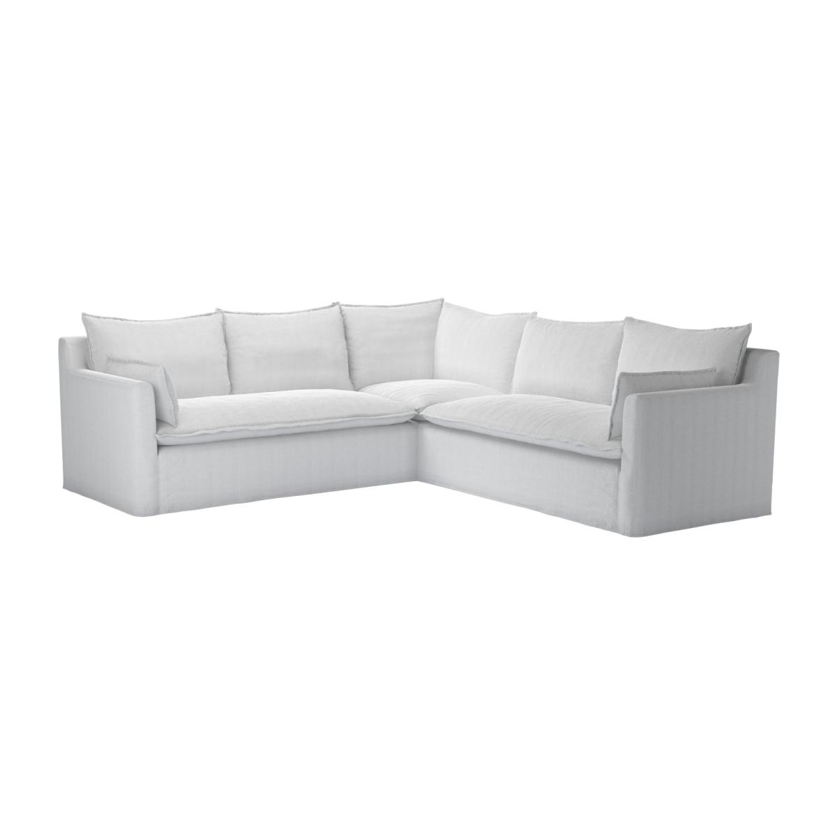 Anders Medium Corner Sofa in Fog Aquaclean Clever Chenille