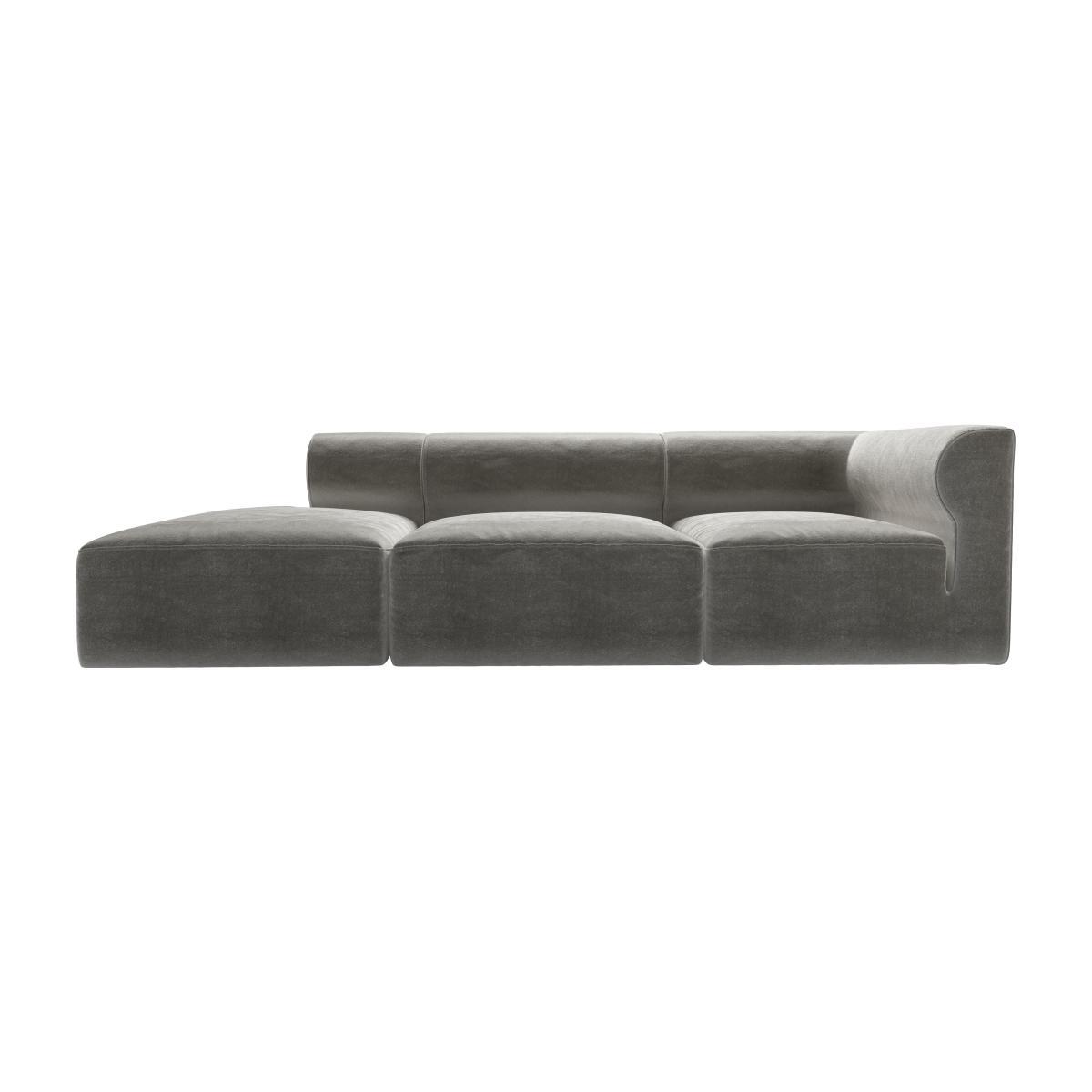 Cohen RHF Modular Sofa in Squirrel Cotton Matt Velvet - sofa.com – image 1