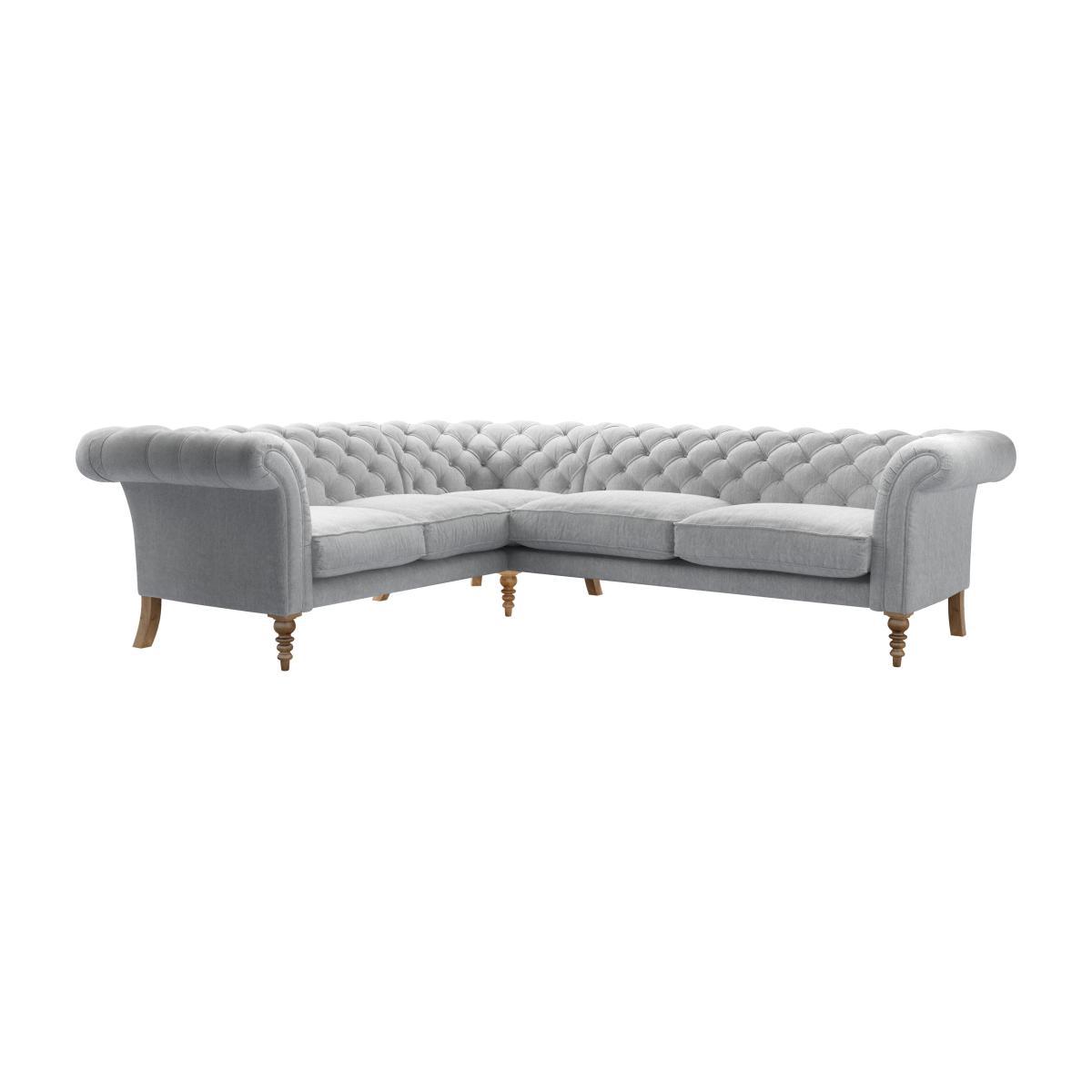 Oscar Asym. Crn: LHF 2 Seat w RHF 2.5 Seat in Goodwin Grey Sandgate - sofa.com