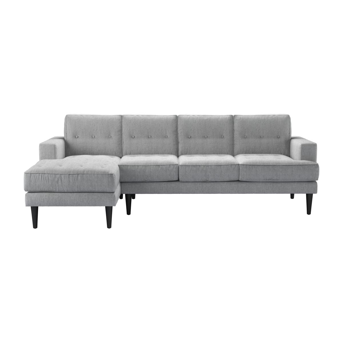 Mabel Large LHF Chaise Sofa in Goodwin Grey Sandgate - sofa.com
