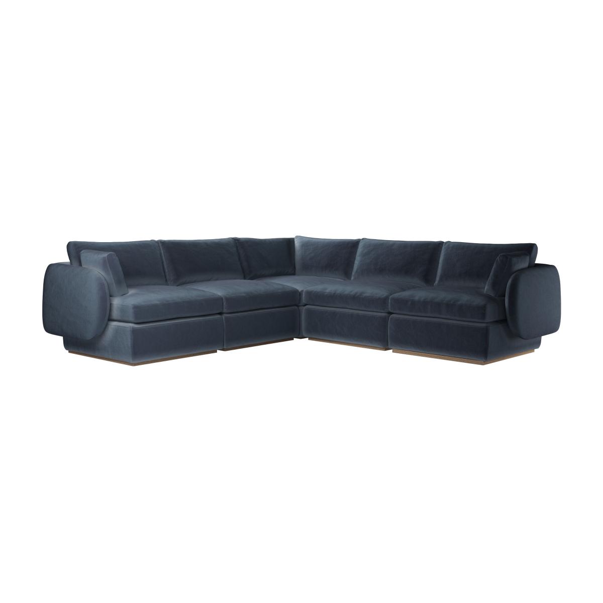 Ren Medium Corner Sofa in Skyfall Cotton Matt Velvet – image 1