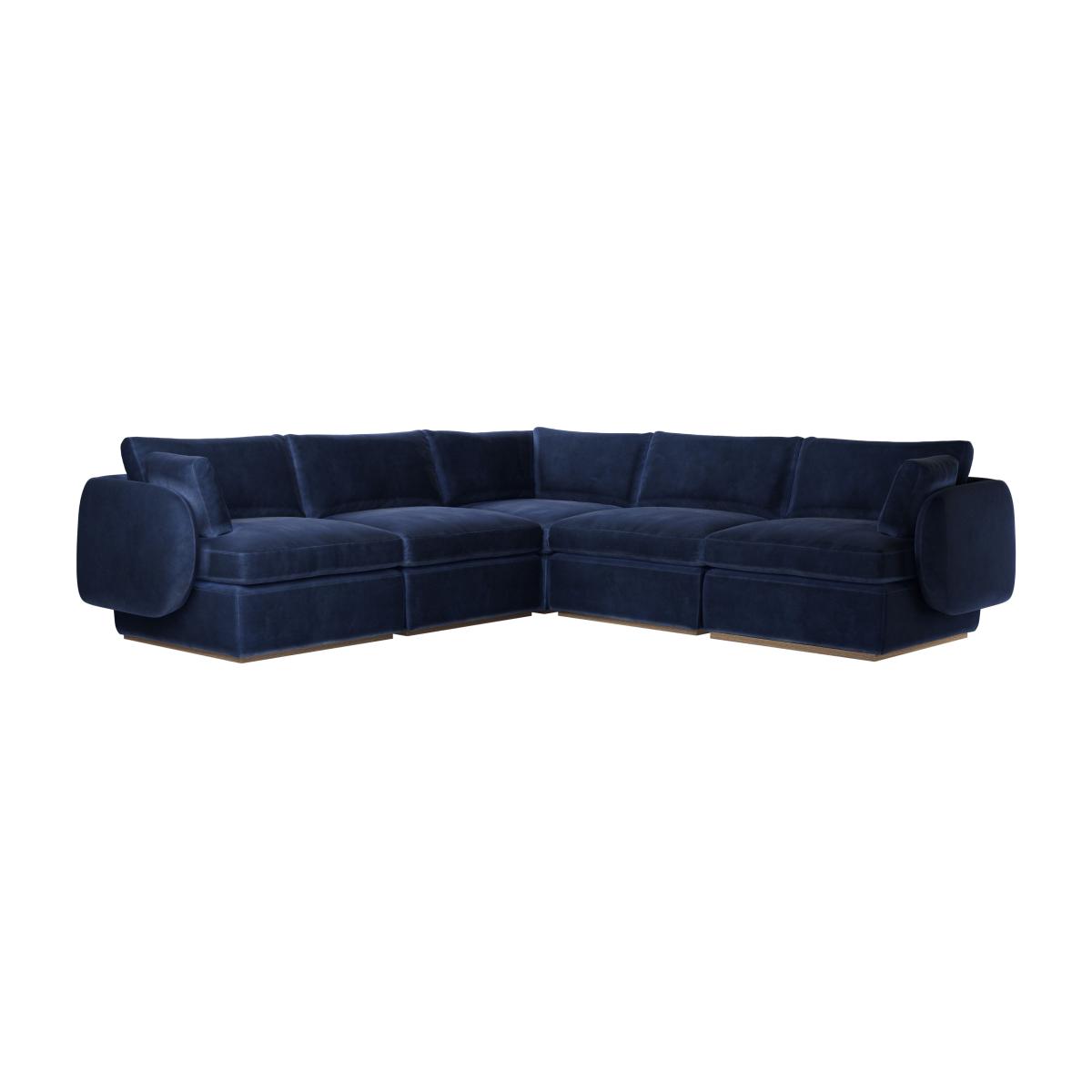 Ren Medium Corner Sofa in Cruise Smart Velvet – image 1