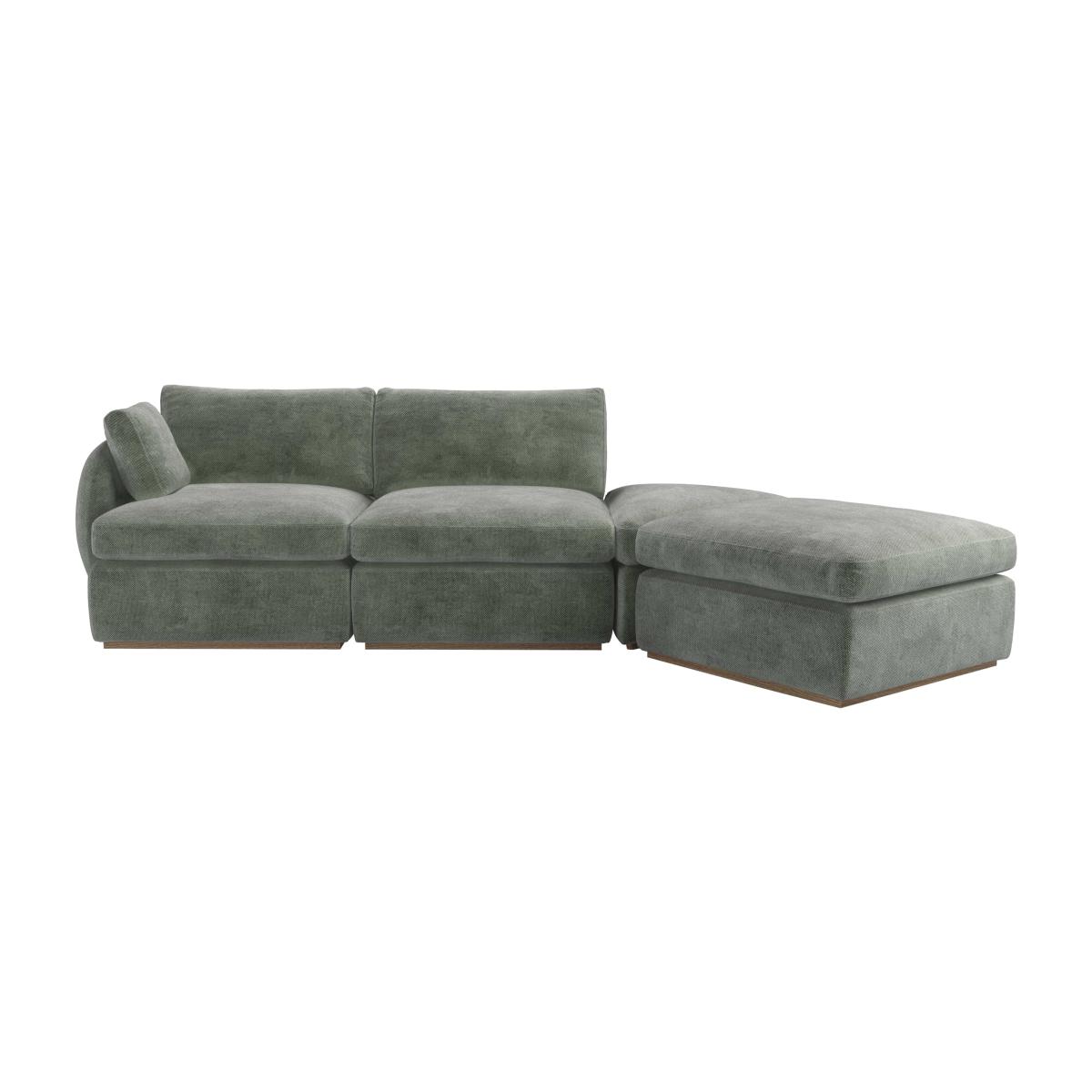 Ren LHF Modular Sofa in Moonstone Speckled Chenille – image 1