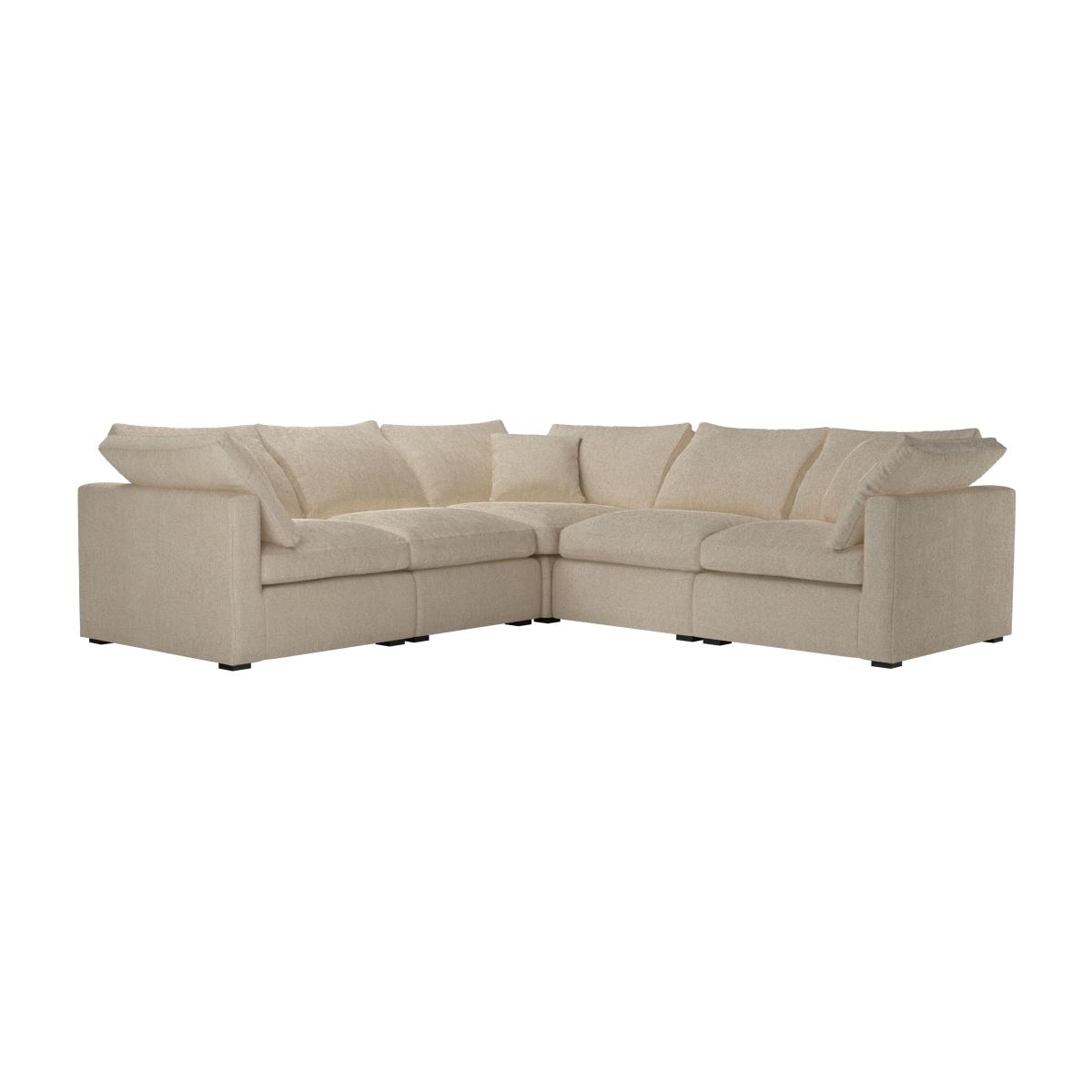 Long Island Slim Medium Corner Sofa in Cashew Baylee Viscose Linen – image 1