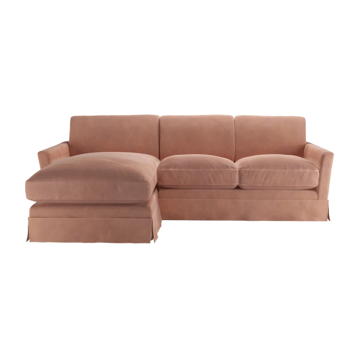Otto Medium LHF Chaise Sofa in Cosmopolitan Smart Velvet - sofa.com