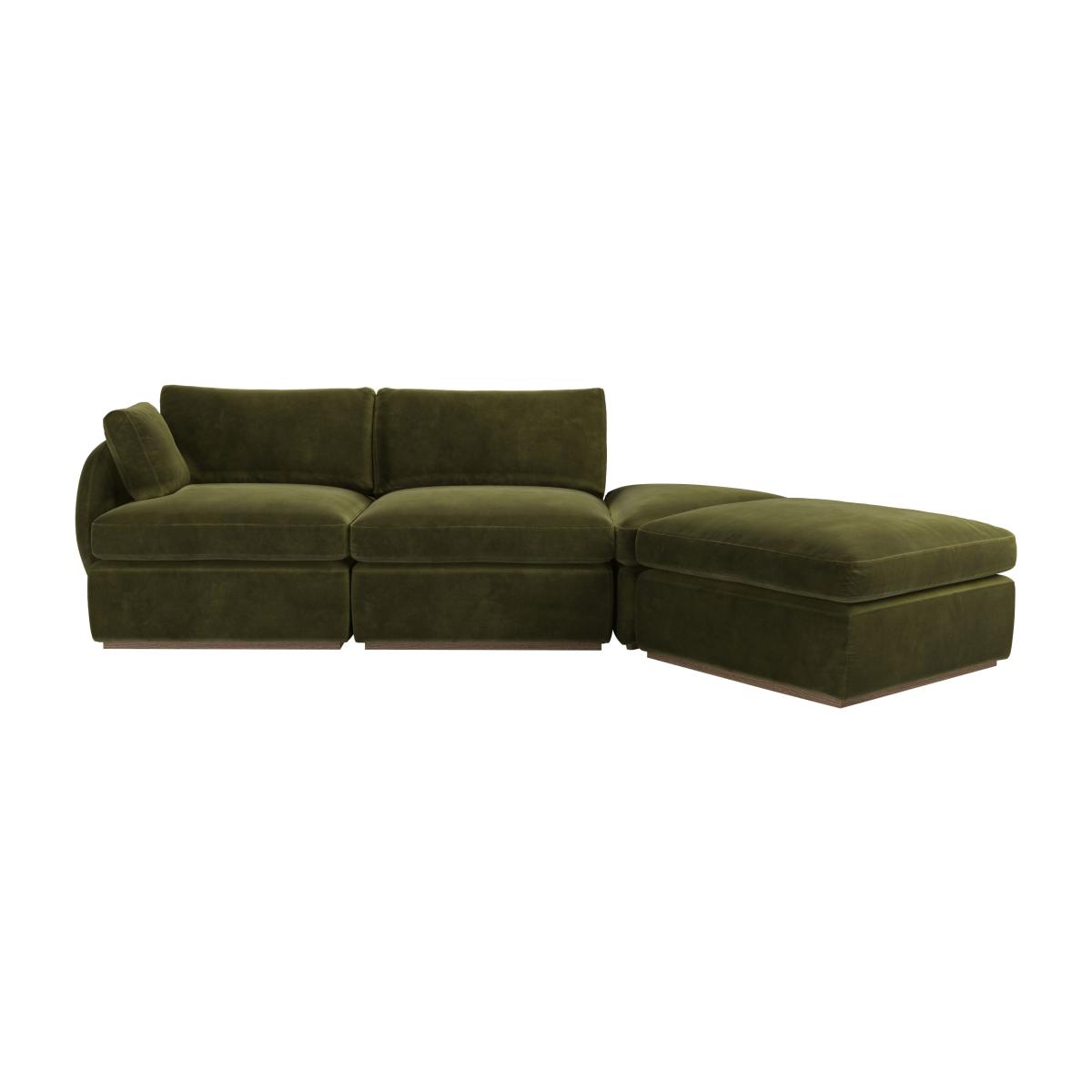 Ren LHF Modular Sofa in Meadow Smart Velvet – image 1