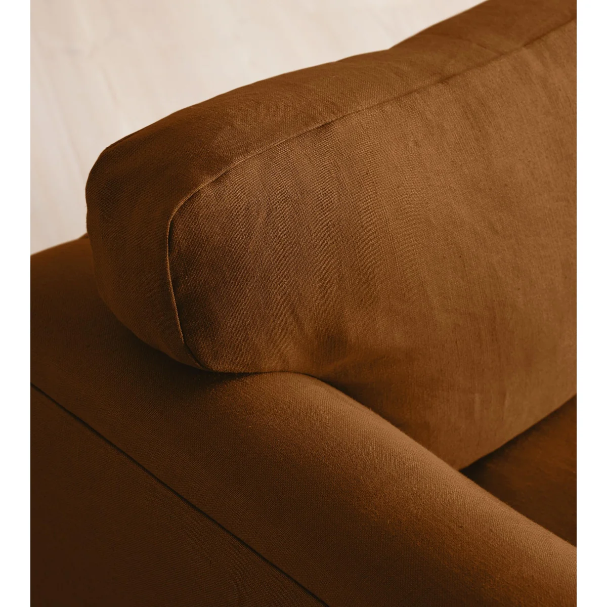Reya Chaise-End Sofa, Linen, Terracotta, UK – image 6