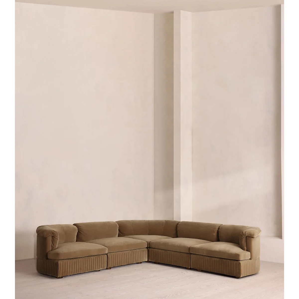 Oona Modular Sofa, Corner Sofa, Velvet, Truffle US – image 2