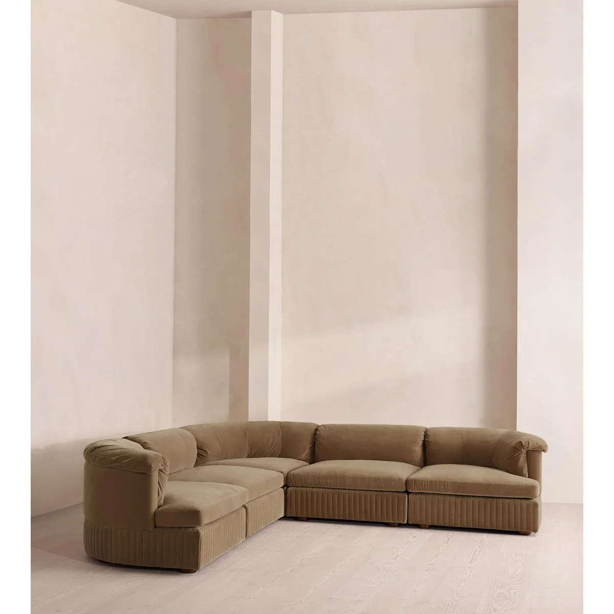 Oona Modular Sofa, Corner Sofa, Velvet, Truffle US – image 3