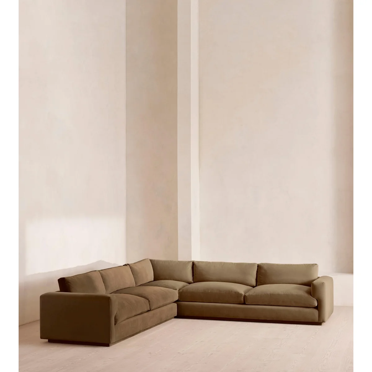 Mossley Corner Sofa, Velvet, Truffle, UK – image 3