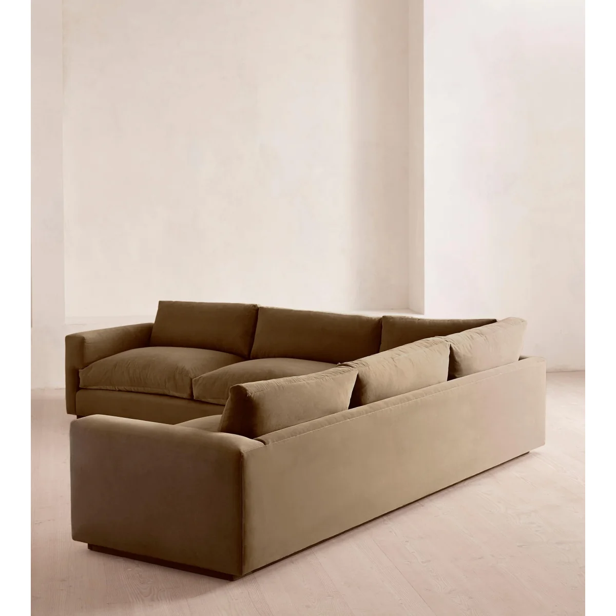 Mossley Corner Sofa, Velvet, Truffle, UK – image 4