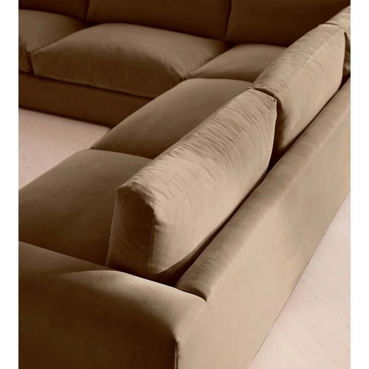 Mossley Corner Sofa, Velvet, Truffle, UK – image 5