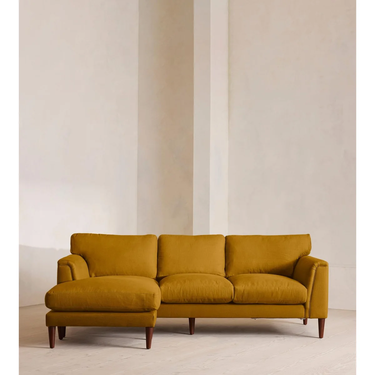 Reya Chaise-End Sofa, Linen, Turmeric, UK – image 2