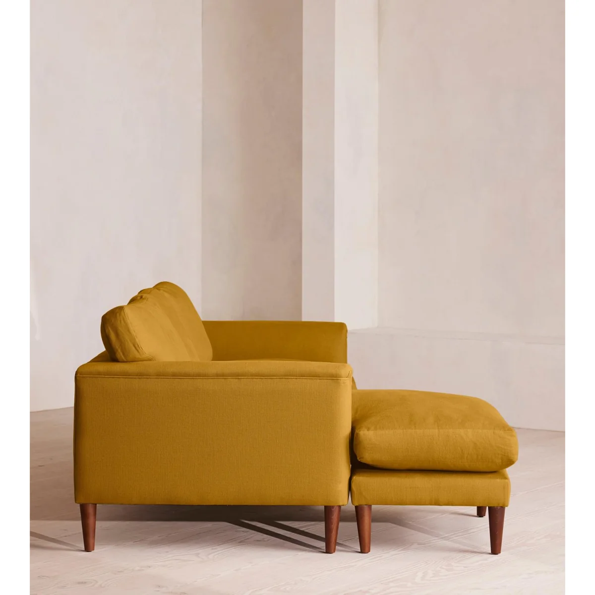 Reya Chaise-End Sofa, Linen, Turmeric, UK – image 4