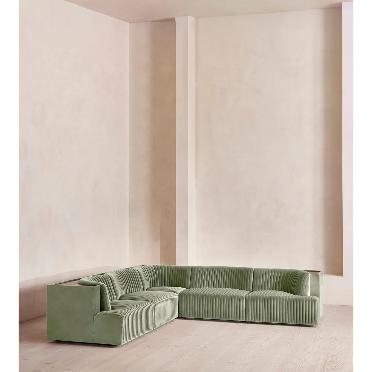 Hamish Modular Sofa, Corner Sofa, Velvet, Seafoam, UK – image 3