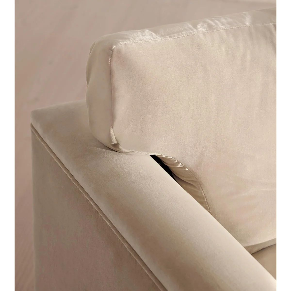 Reya Chaise-End Sofa, Velvet, Oyster, UK – image 6