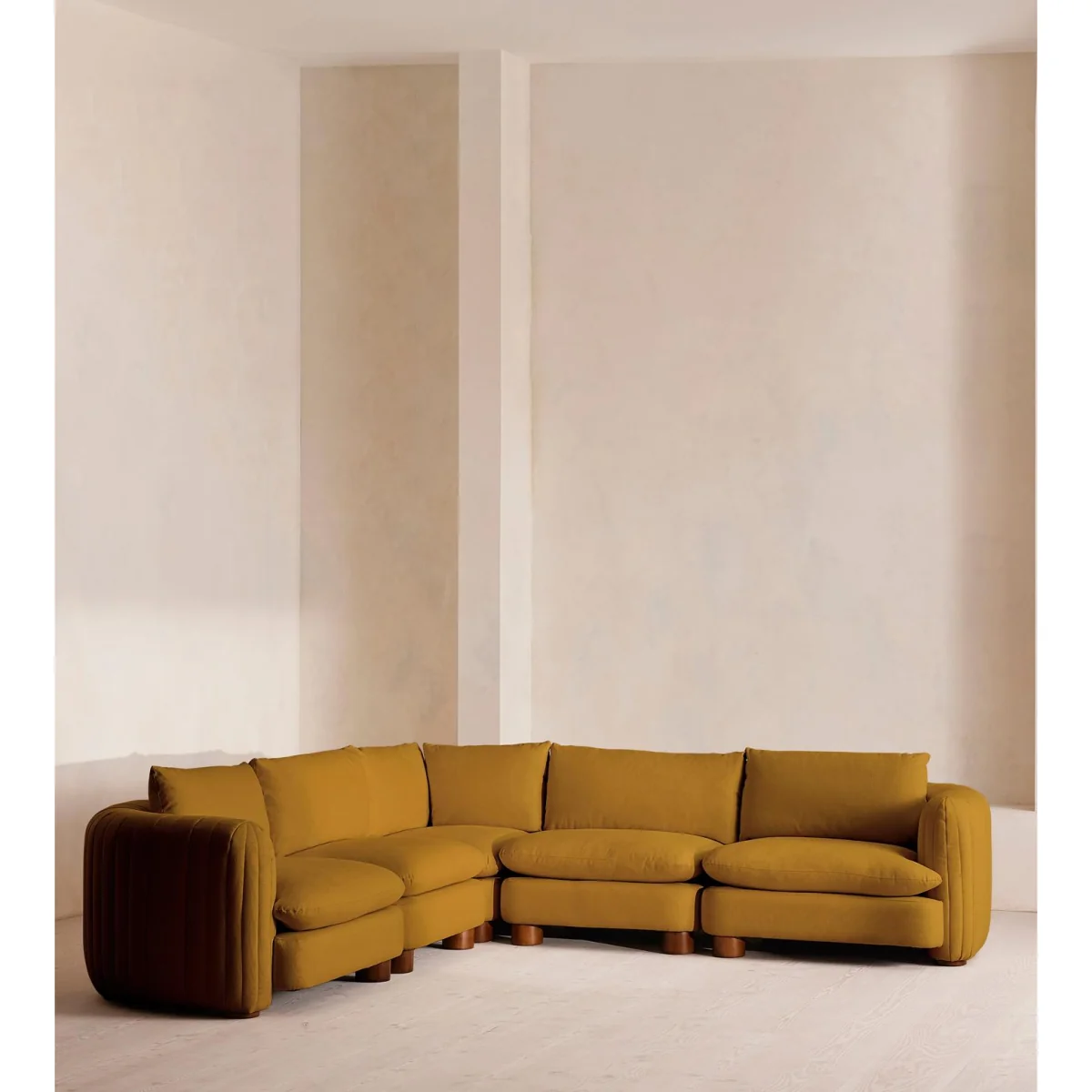 Vivienne Modular Sofa, Corner Sofa, Linen, Turmeric, UK – image 3